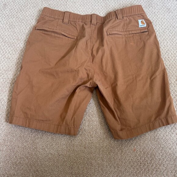 Carhartt Shorts Mens 38 Force Relazed Fit Twill 5 Pocket Work Elastic Waist 9" - Picture 2 of 10